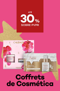 Coffrets de Cosmética com destaque promocional de até 30% sobre preço de Venda ao Público Recomendado